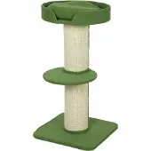 Northio Kratzbaum 91 cm mit Bett, Plattformen, Sisalstämmen, Grün