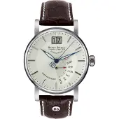 Bruno Söhnle 7.1073.241 17-13073-241 Herren-Armbanduhr, Edelstahl-Gehäuse, Leder-Armband