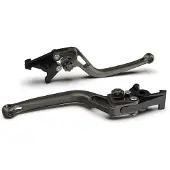 LSL Kupplungshebel BOW L31 mit ABE für Aprilia SL Shiver ABS GT Sportcity Cube, Ducati Hypermotard S Dorsoduro SMV Factory NA Mana 300 - 1130 ccm, Farbe Hebel:anthrazit, Farbe Versteller:anthrazit