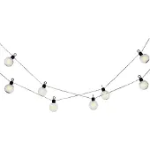 Kaemingk Solar Party-Beleuchtung Kunststoff D.8cm H.5,8m schwarz/warmesweiß