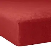 TRAUMSCHLAF Flausch Frottee Spannbettlaken 120x200 cm - 130x200 cm | karmin - rot