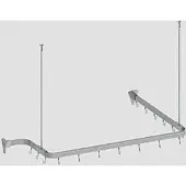 Euroshowers Duschvorhangstange Flexibel Formbar 300 cm Chrom