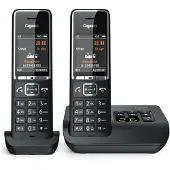 Gigaset COMFORT 550A. Typ: Analoges/DECT-Telefon, Hörertyp: Kabelgebundenes Mobilteil. Freisprecheinrichtung. Maximum Innenabstand: 50 m, Maximum Auße