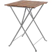 Linder Exclusiv GmbH LEX Biergarten Tisch, klappbar, Akazienholz 70x70x74cm BG1004