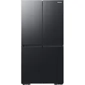 Samsung 4-Türen French Door mit Beverage Center und Festwasseranschluss, Freistehend, French door, Schwarz, Black DOI, Tasten, LED