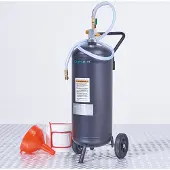 Datona - Sandstrahlgerät Soda Mobile 26 L - 1,5 m Schlauch - 3-6 bar (≈350 l/min) - Manometer, große Räder & Griff - Soda-only für Rost- und Lackentfernung, umweltfreundlich
