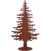 UNUS Tannenbaum Rost-Deko aus Metall – Weihnachtsbaum Aufsteller Klein
