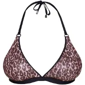 JOOP! Bandeau-Bikini-Top JOOP "Leopard Beach", Damen, Gr. 36, Cup B, leopard aop, Obermaterial: 92% Polyamid, 8% Elasthan, Bikini-Oberteile Bandeau-Bikini-Top