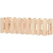 Markenlos Hochbeet mit Lattenzaun-Design 100x30x30 cm aus massivem Kiefernholz