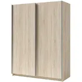 Masseno Schiebetürenschrank ELRON 180,6/198,5/62cm 2-türig Sonoma Eiche