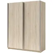 Masseno Schiebetürenschrank ELRON 150,6/198,5/62cm 2-türig Sonoma Eiche