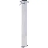 Markenlos Wassersäule 60 cm Edelstahl quadratisch