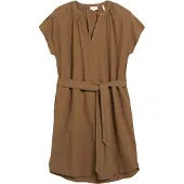 s.Oliver Leinenmix-Kleid mit Eingrifftaschen
