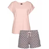 Vivance DREAMS Shorty in pink-dunkelblau-gemustert | Gr.: 40-42
