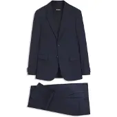BOSS Slim-Fit Anzug aus fein gemusterter Schurwolle Grösse 44