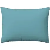 Schlafgut Woven Satin Bettwäsche Kissenbezug einzeln 60x80 cm | petrol-mid - blau