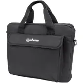 Manhattan London Laptop Bag 12.5", Top Loader, Accessories Pocket, Shoulder Strap (removable), Black, Three Year Warranty - Notebook-Tasche