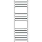 LuxeBath Elektrischer Badheizkörper Sahara 400x1200 mm Chrom, gerade, 1200W, Thermostat, Handtuchheizkörper mit Seitenanschluss