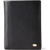 Esquire Leder Geldbörse Chicago Portrait Wallet Black schwarz