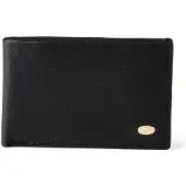 Esquire Leder Geldbörse Chicago Wallet Black schwarz