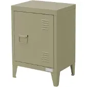 ML-Design Nachttisch in Olive 40x30x58 cm aus Stahl Industriedesign