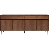 Miliboo - Design-Sideboard mit Walnussfurnier L180 cm BLISS