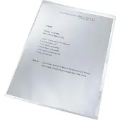 Leitz Recycle Klarsichthülle 90% Recycelt DIN A4 Genarbt Transparent 140 Mikron PP (Polypropylen) Öffnung oben und rechts 100 Stück