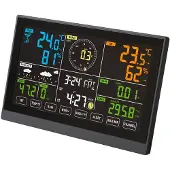 Kerbl Digitale Wetterstation 7 in 1 Wifi, App, misst Wind, Regen, UV, Luftdruck