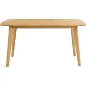 Miliboo - Skandinavischer Esstisch in hellem Eichenholz L150 cm LEENA