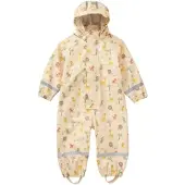 BORNINO HOME Lieblinge Regenanzug mit abnehmbarer Kapuze, beige | mehrfarbig, 74