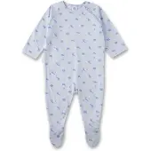 Sanetta Baby-Strampler hellblau Tiere 92