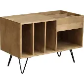 Miliboo - Sideboard für Schallplatten aus Mangoholz und Metall B 90 cm BOOGIE