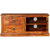 vidaXL TV-Schrank Massivholz Akazie 90x30x40 cm