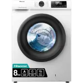 Hisense WF1Q8041BW Waschmaschine mit Dampffunktion /8KG /1400 U/Min /15 Programme/Anti-Allergie