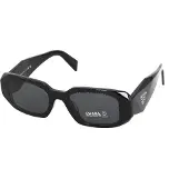 Prada Rectangle Womens Schwarz Dunkelgrau PR17WS