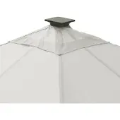 Leco , Ersatz-Dachtextil für "Solarpavillon LINA 3 x 3 m", lichtgrau