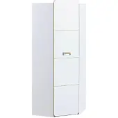 Masseno Drehtürenschrank MANTI 71/188/71cm 1-türig Weiß