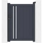 Casanoov Tor In Der Breite Verstellbar Giona 100x140cm Grau Aluminium