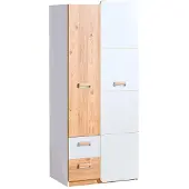 Masseno Drehtürenschrank MANTI 80/188/52cm 2-türig Weiß