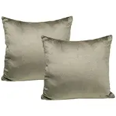 Jack 2er Set Teddy Flausch Kissen 40x40cm in Taupe | Gr.: 50x50 cm