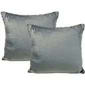 Jack 2er Set Teddy Flausch Kissen 40x40 in grau | Gr.: 50x50 cm