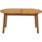 Miliboo - Ausziehbarer Gartentisch mit integrierter Verlängerung aus Massivholz B160-210 cm MAYEL