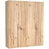 Masseno Drehtürenschrank ANCONA 200/240/58cm 4-türig Eiche Artisan