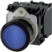 Siemens Drucktaster 1f bl rnd Ř22mm 1S 3SU1103-0AB50-1BA0