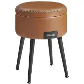 Vasagle Hocker mit Stauraum LOM005K01 braun Kunstleder