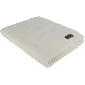 Eskimo Edelvelours Decke 220x240 cm | wollweiss - weiß