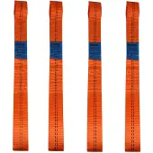 TRUTZHOLM 4 Gurtschlaufen Doppelschlaufe Spanngurt für Motorrad Motorradspanngurt ORANGE