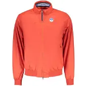 North sails Herren Segeljacke Rot – Recycelt, Zwei Taschen, Ocean Positive
