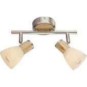 Globo 54352-2, Nickel, Glas, Metall, Holz, IP20, I, E14, 40 W