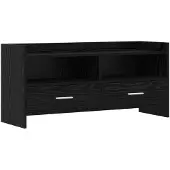 vidaXL TV-Schränk 100 x 33 x 47 cm Schwarze Eiche Holzwerkstoff